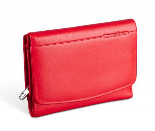 Czerwony portfel damski Samsonite