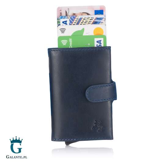 Cienka banknotówka męska z podajnikiem kart Visconti VSL-59 RFID