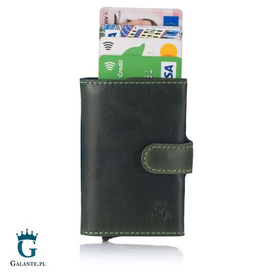 Cienka banknotówka męska z podajnikiem kart Visconti VSL-59 RFID