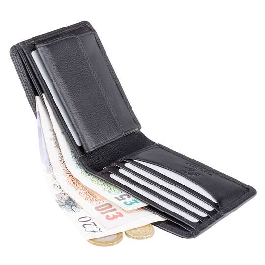 Czarny klasyczny portfel męski Visconti HT-10 RFID (1)