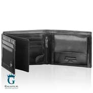 Duży czarny portfel męski Pierre Cardin