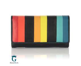 Duży kolorowy portfel damski Visconti STR-4 z RFID