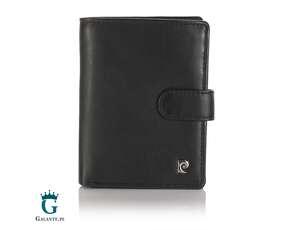 Duży pionowy portfel męski Pierre Cardin z metalowym logo YS603 326A