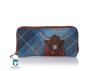 Duży portfel damski Szkocka Krowa Yoshi Y1257