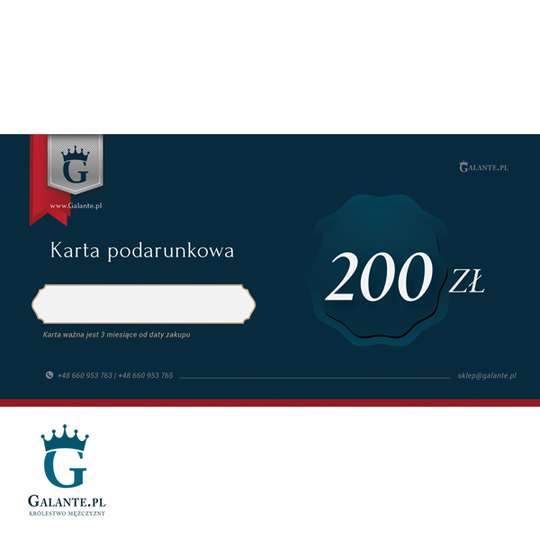 Karta podarunkowa o wartości 200 zł