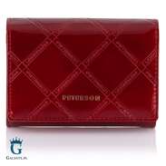Mały czerwony portfel damski PETERSON 445-PLT z RFID