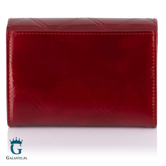 Mały czerwony portfel damski PETERSON 445-PLT z RFID