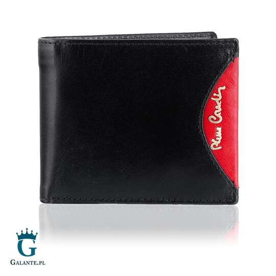 Mały portfel męski Pierre Cardin Black &amp; Red TILAK29 8824 RFID