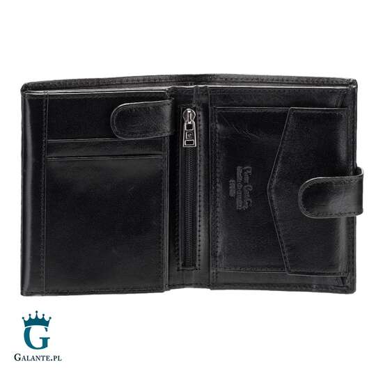 Pionowy portfel męski z zapięciem Pierre Cardin YS520.1 326A RFID