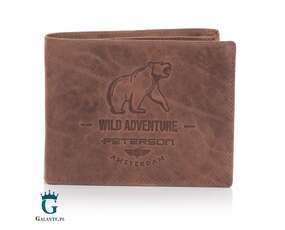 Portfel Nubuk PETERSON dla Podróżnika Wild Adventure N992