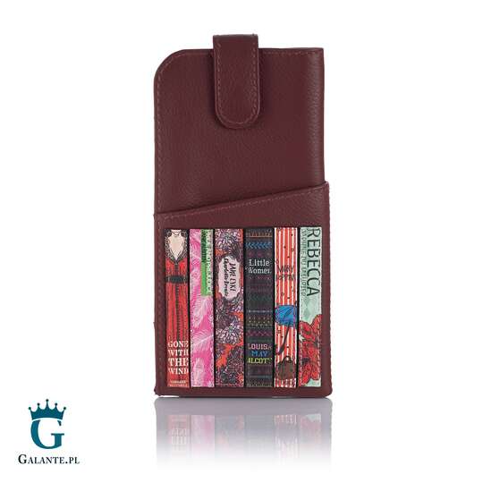 Skórzane damskie etui na okulary Literatura Y4308 (1)