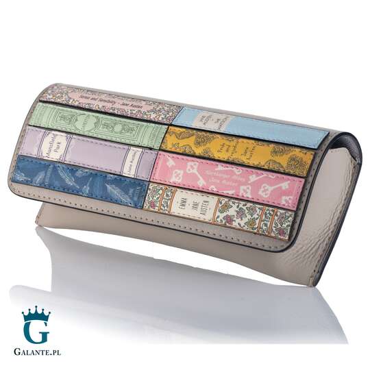 Skórzane damskie etui na okulary Literatura Y4308 (1)
