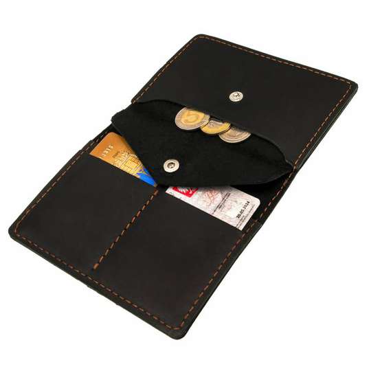 Skórzany Cienki Portfel Slim Wallet Brodrene SW-01 (1)