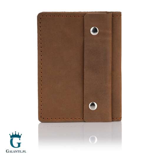 Skórzany Cienki Portfel Slim Wallet Brodrene SW-04