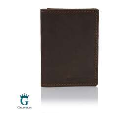 Skórzany Cienki Portfel Slim Wallet Brodrene SW-04