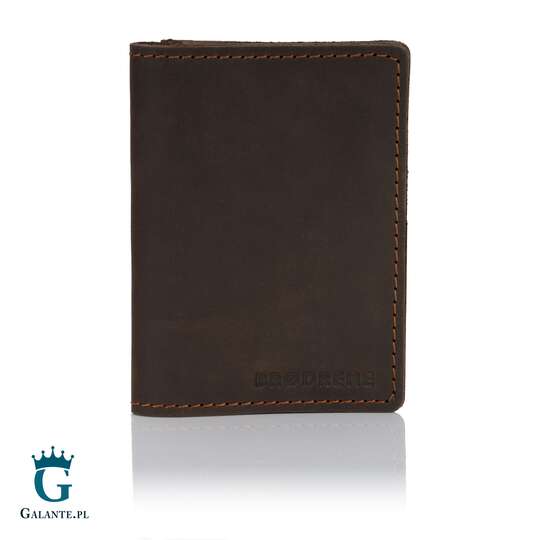 Skórzany Cienki Portfel Slim Wallet Brodrene SW-04