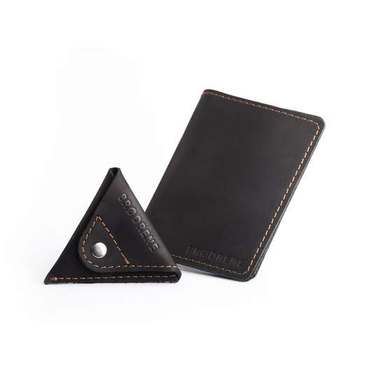 Skórzany Cienki Portfel Slim Wallet Brodrene z Bilonówką SCW-01