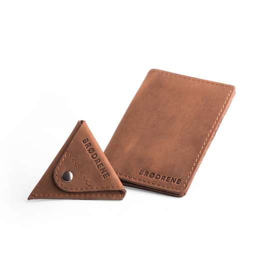 Skórzany Cienki Portfel Slim Wallet Brodrene z Bilonówką SCW-01