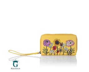 Skórzany portfel damski Kwiaty Polne Yoshi Y1258