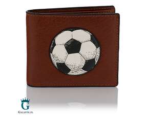 Skórzany portfel męski Piłka Nożna Yoshi Y2378 z RFID