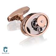 Spinki do mankietów Mechanizm Zegara CLM-109 Onyx-Art London