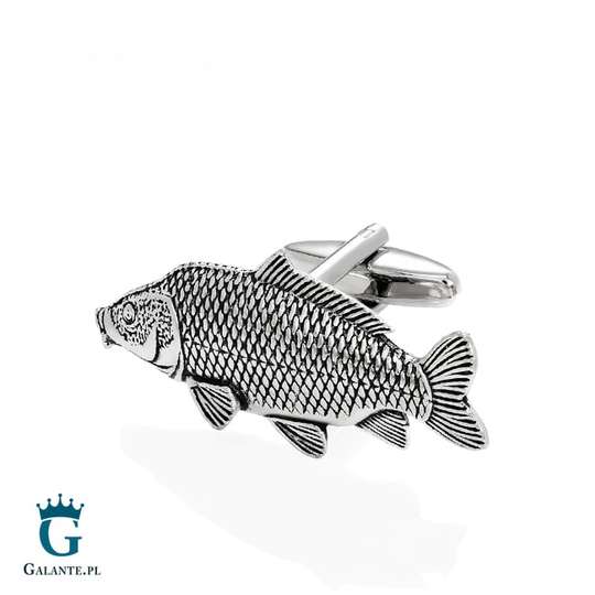 Spinki do mankietów Ryba Karp BCF35