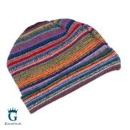 [Zestaw] Kolorowa wełniana czapka męska LW-005 + Kolorowy szal wełniany SW-005