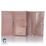 Zgrabny Skórzany Portfel Damski PETERSON RD-21-GCL